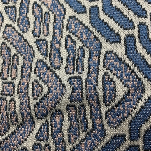 Pearl/Blue/Pink Aztec Jacquard Double Knit