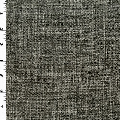 Shadow/Gray Cross-Hatch Textured Chenille Decor Fabric DFW61841