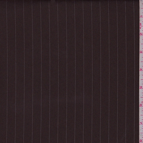Chocolate/Pearl Pinstripe Pique Suiting