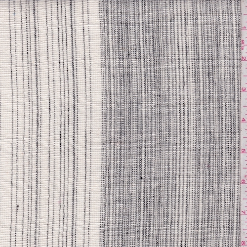 Natural/Onyx Stripe Linen Blend