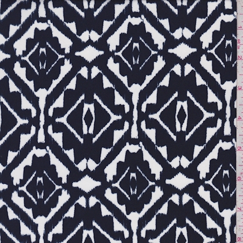 White/Ink Inca Diamond Challis