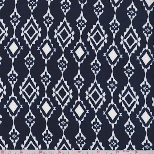 Navy/White Diamond Chain Challis