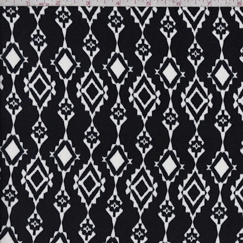 Black/White Diamond Chain Challis