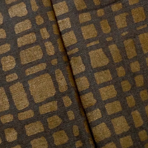 Brown/Golden Abstract Printed Canvas Home Decorating Fabric DFW60895