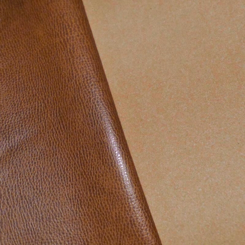 Caramel Brown Faux Reptile Leather Home Decorating Fabric