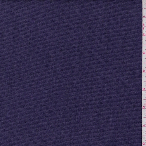 Heather Purple Wool Blend Sweater Fleece Knit