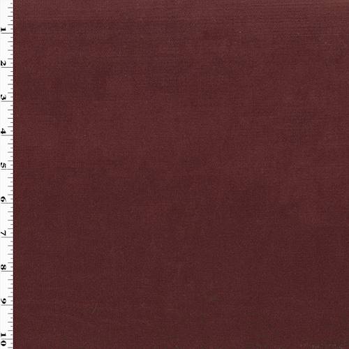 *2 3/4 YD PC--Mahogany Red Velveteen Home Decorating Fabric