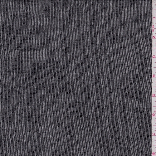 Heather Onyx Baby French Terry Knit