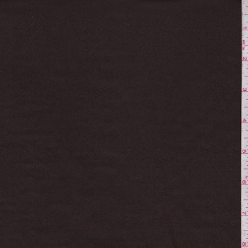 Deep Brown Stretch Poplin