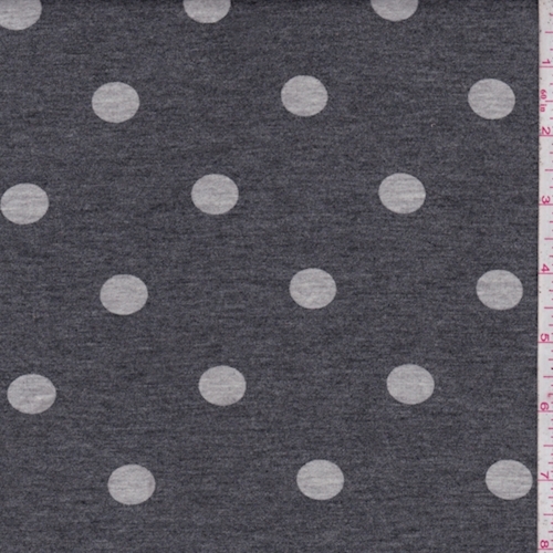 Heather Slate/Grey Dot French Terry Knit