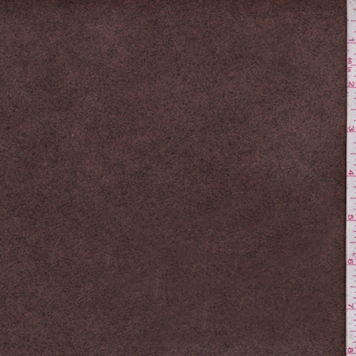 Heather Mocha Brown Faux-Suede Woven Home Decorating Fabric