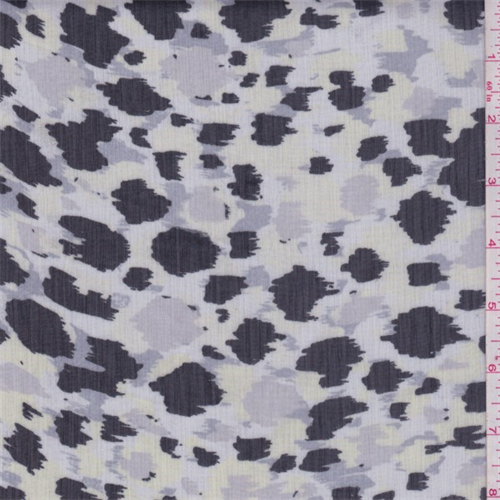 Pale Iris/Mint Spotted Chiffon
