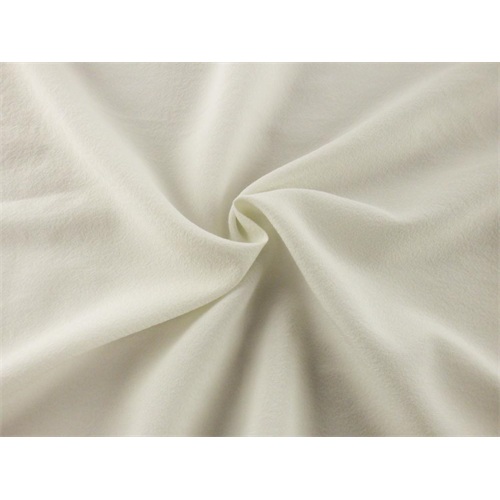 Off White Silk Blend Stretch Georgette