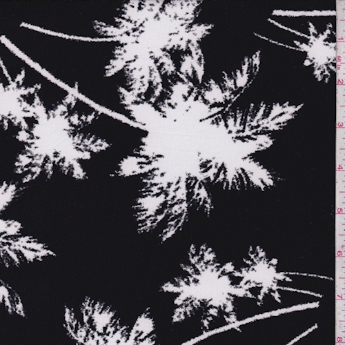 ITY Black/White Palm Tree Jersey Knit