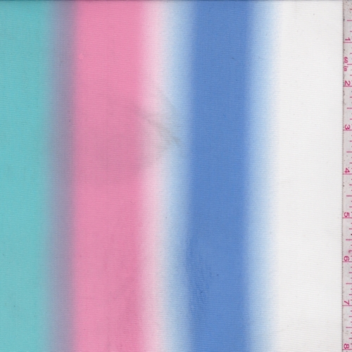 Red/Sky/Pink Multi Shadow Stripe Power Mesh