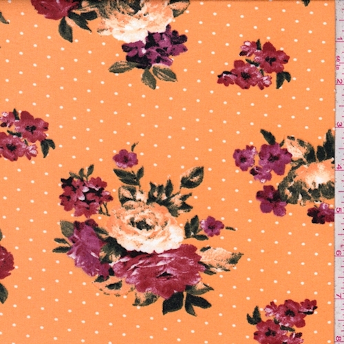 Mango Floral Dot Double Brushed Jersey Knit