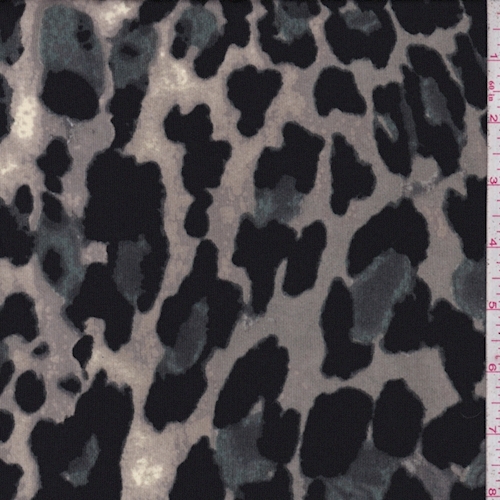 ITY Sage/Black Leopard Jersey Knit