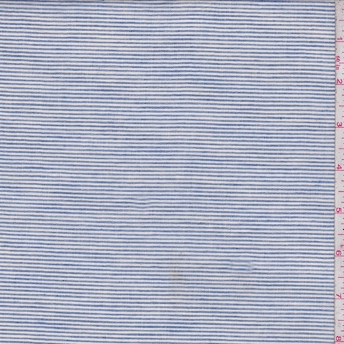 Ink/White Pinstripe Cotton Lawn