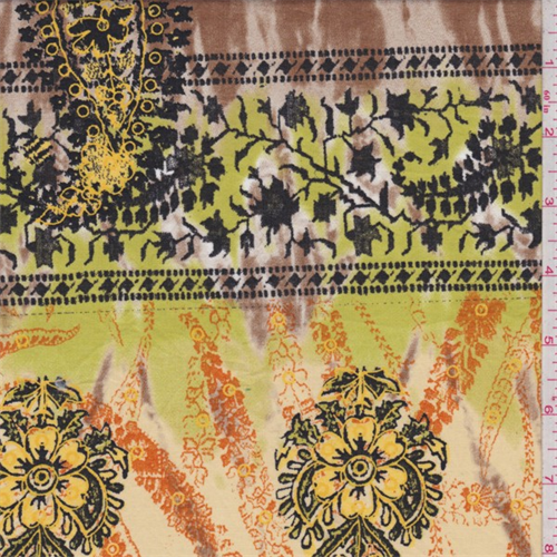 Lime/Beige/Orange Morrocan Lawn