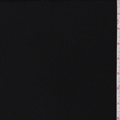 Black Wool Blend Dobby