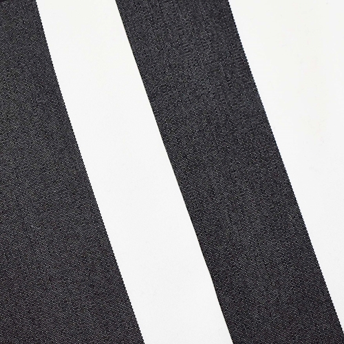 Black/ White Indoor/Outdoor Stripe Canvas Decorating Fabric