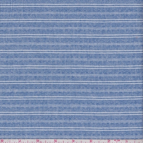 True Blue Pinstripe Oxford Shirting