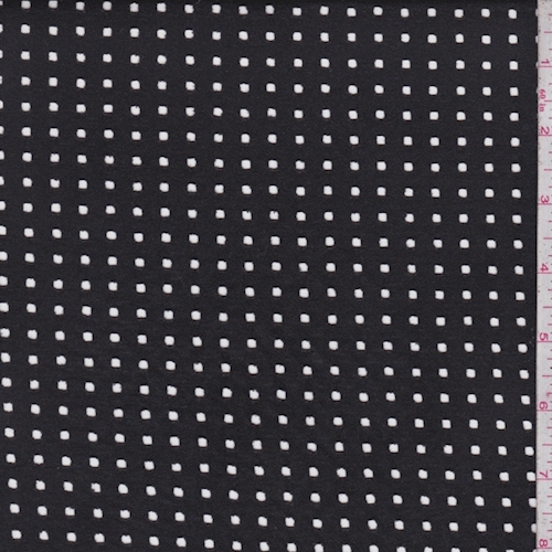 Slate Black Laser Cut Microsuede Knit