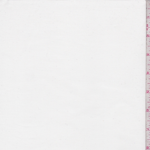 Cream Brushed Cotton Twill