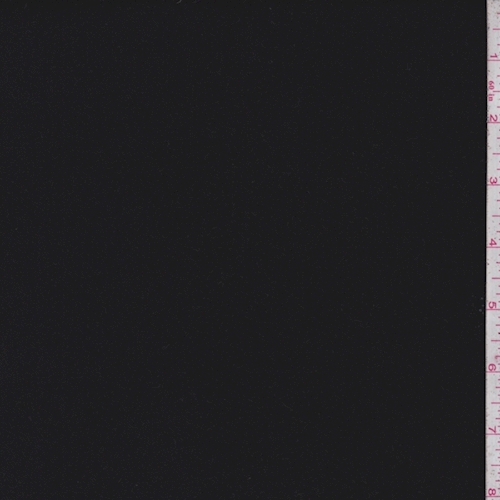 Black Double Crepe Suiting