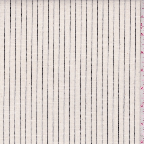 Natural/Black Stripe Linen Blend