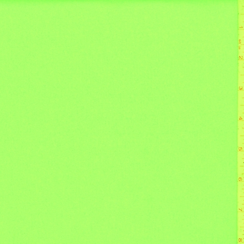 Neon Green Fleece Lined Scuba Knit