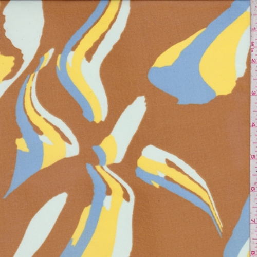 Squash Gold Brushstroke Chiffon
