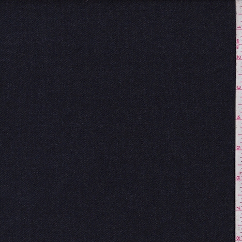 Midnight Heather Brushed Wool Jacketing