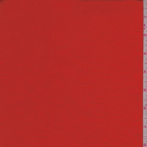 Red Orange Crepe Back Matte Satin