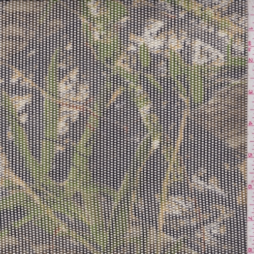 Green/Beige/Black Camo Coated Fishnet Mesh