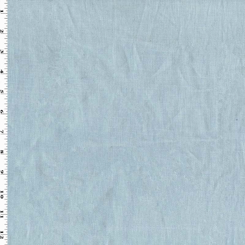 Baby Blue Slubbed Canvas Linen Woven Home Decorating Fabric