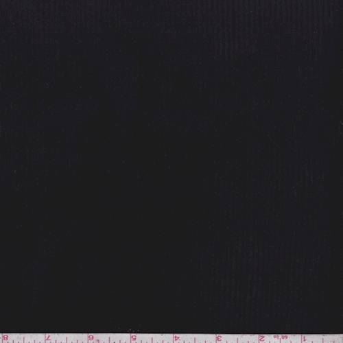 Jet Black Bonded Velvet Corduroy