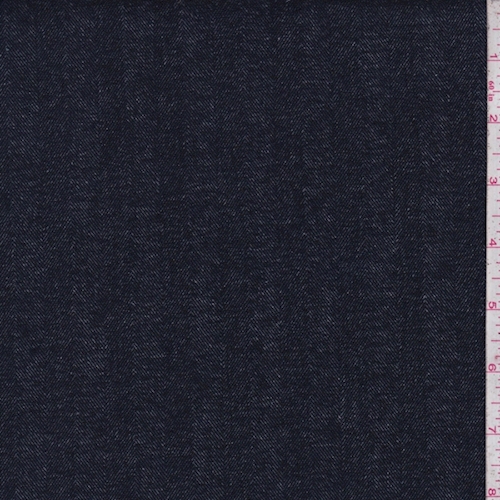 Ink Herringbone Denim Flannel