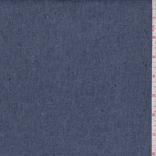 Slate Blue Linen Blend Woven Tweed Home Decorating Fabric