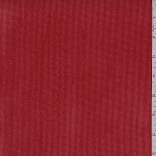 Red Orange Velvet Corduroy