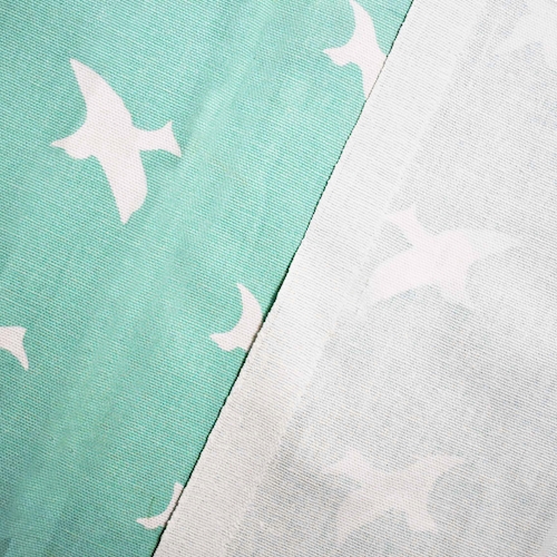 Teal/White Premier Bird Printed Canvas Decorating Fabric