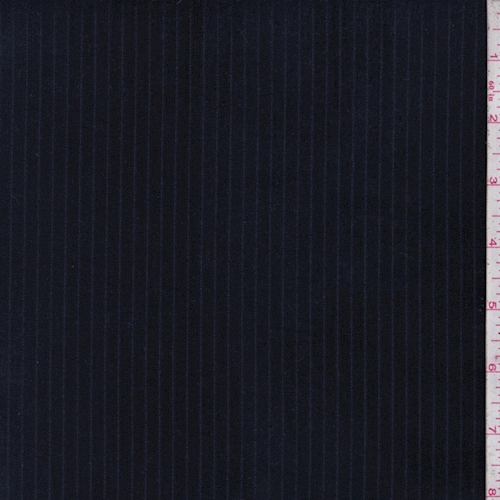 Dark Ink Blue Rib Velveteen