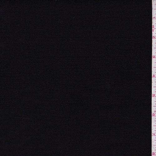 Jet Black Cotton Twill