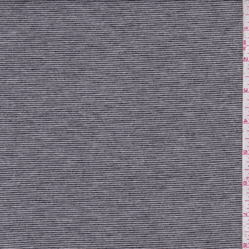 Stone Grey Stripe Jersey Knit