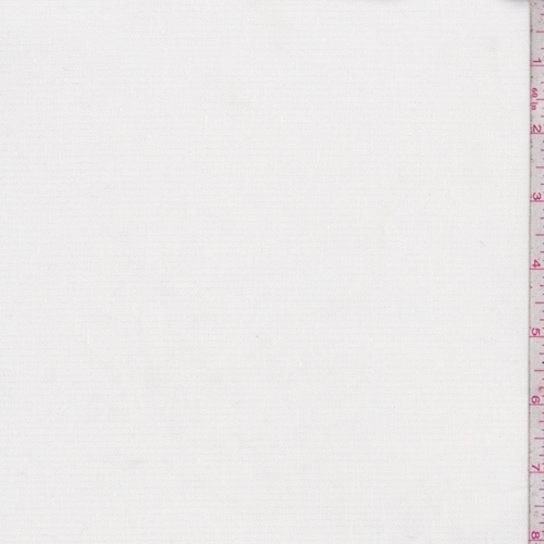 Magnolia White Linen/Cotton Fabric
