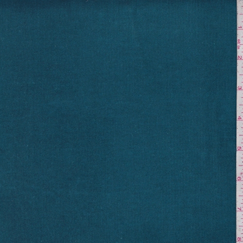 Dark Teal Blue Velvet Corduroy