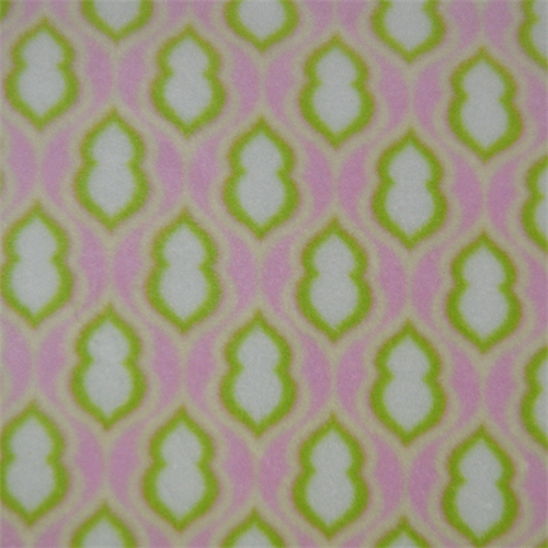 Pink/Green Pocketbook Fleece