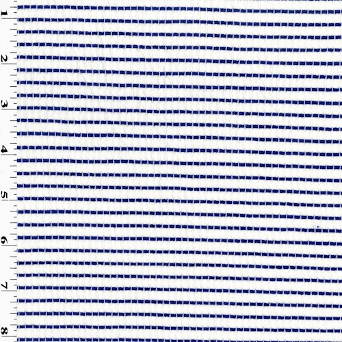 Blue/ White Stripe Crinkled Jersey Knit DFW11722