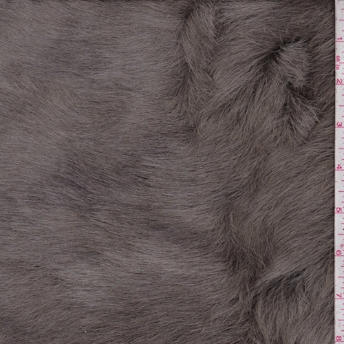 Grey Brown Faux Fur