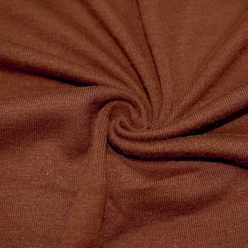 Brown 1x1 Soft Ribbed Knit DFW11825